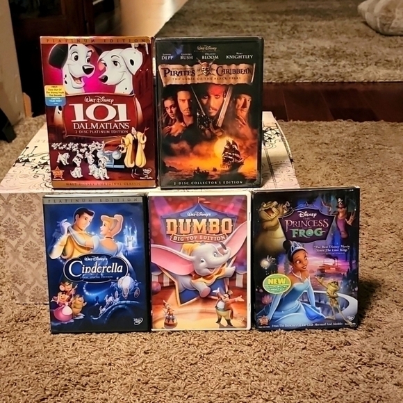 Disney Other - BUNDLE OF 5 Walt Disney movies